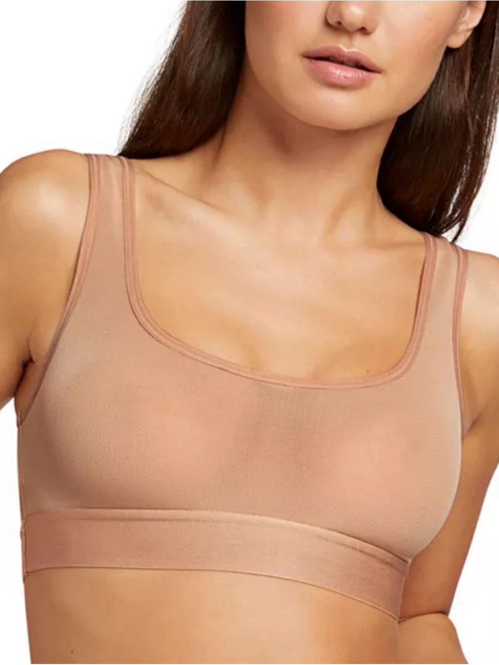 Negative Underwear Sieve Bra Top Sz 3 Nude Mesh